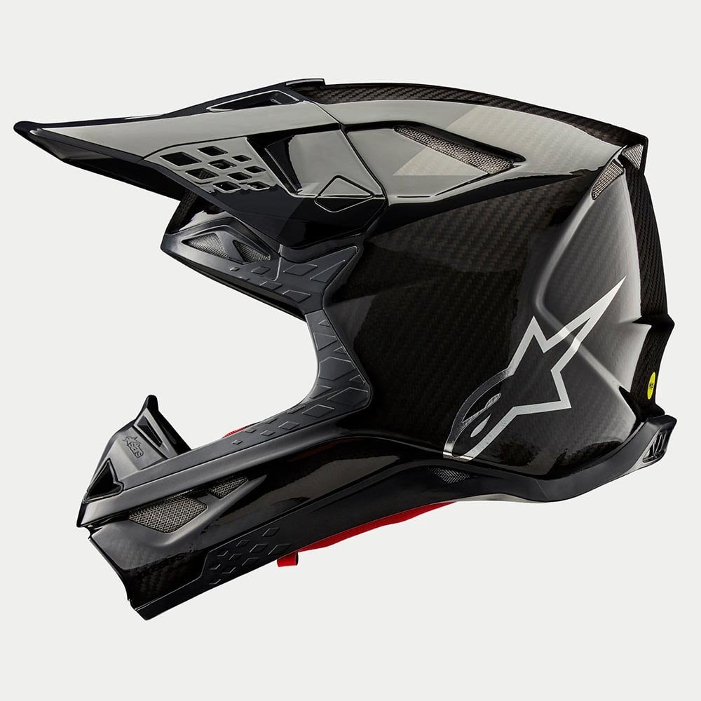 Alpinestars S-M10 MX Helmet - FAME (Black Carbon Matt & Gloss)