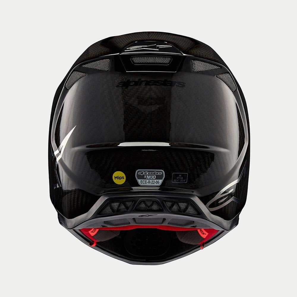 Alpinestars S-M10 MX Helmet - FAME (Black Carbon Matt & Gloss)