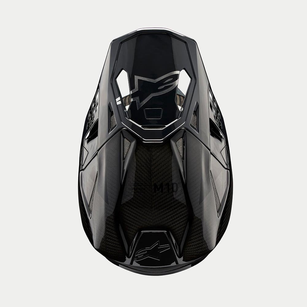Alpinestars S-M10 MX Helmet - FAME (Black Carbon Matt & Gloss)