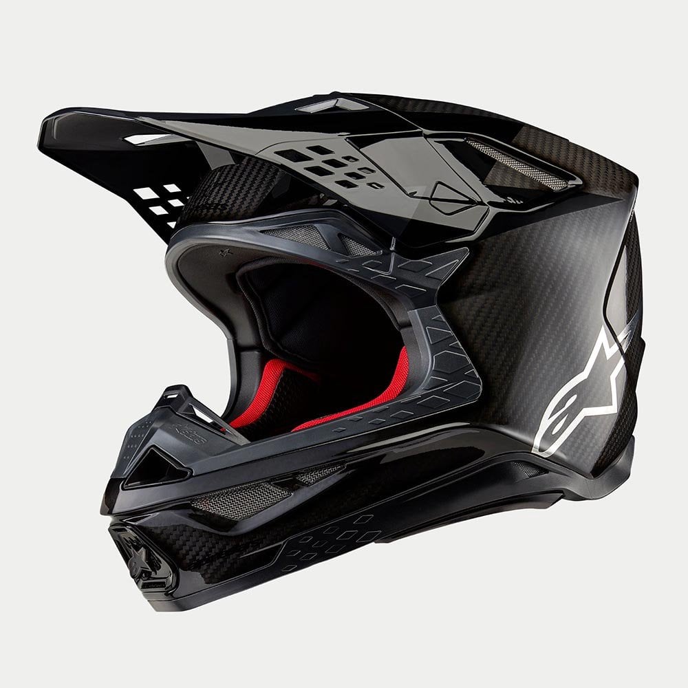 Alpinestars S-M10 MX Helmet - FAME (Black Carbon Matt & Gloss)