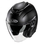 HJC I31 Plain Open Face Motorcycle Helmet (Matt Black)