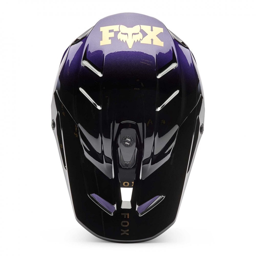 FOX MX | Enduro Helmet - V3 DRIP (Black/Purple)