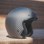 LS2 Motorcycle Open Face  Helmet - OF601 BOB II (Matt Carbon)