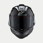 Alpinestars Supertech R10 Solid Motorcycle Race Helmet (Black Carbon Matt / Gloss)