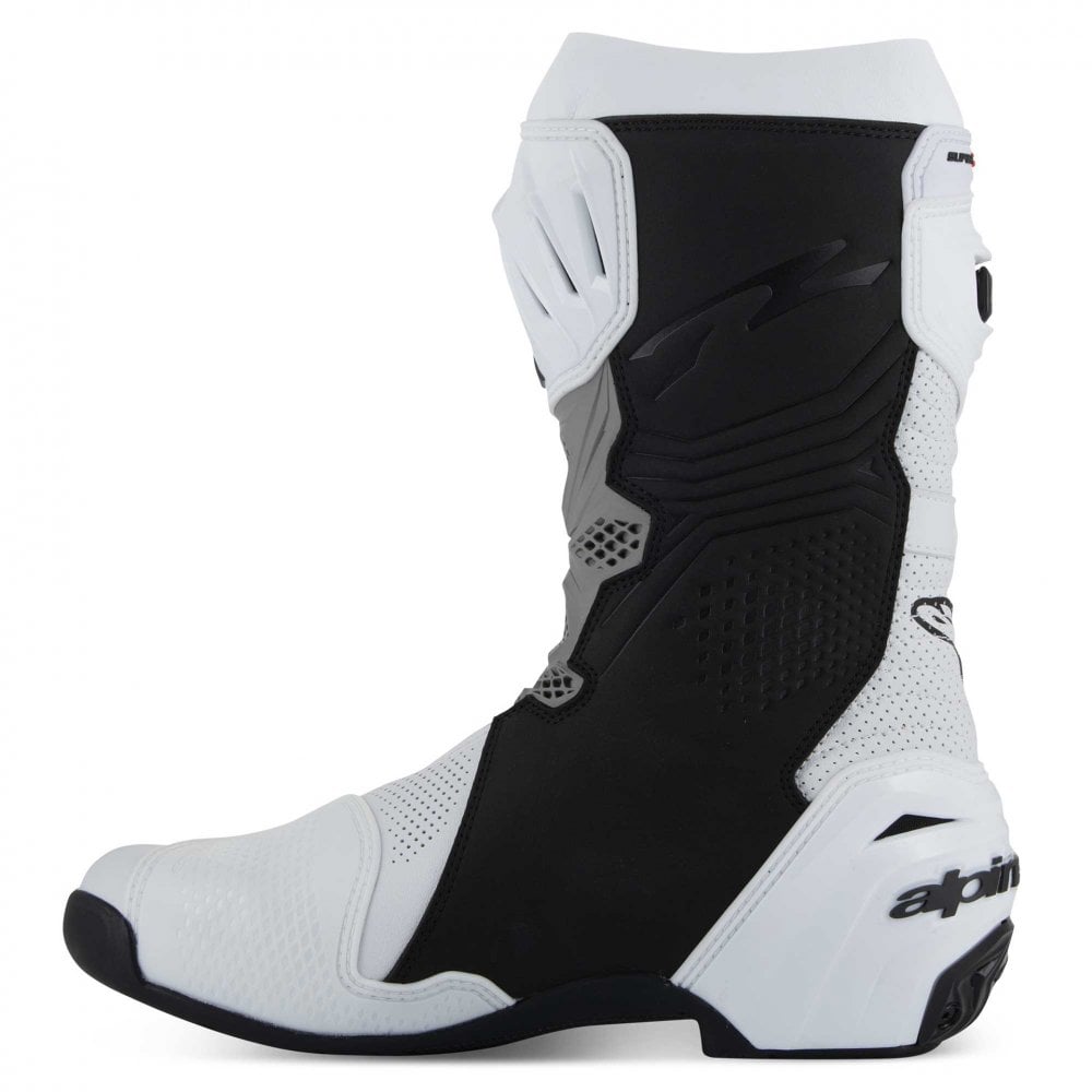 Alpinestars Supertech R VENTED Sports | Race Boots (White/Mid Grey/Black)
