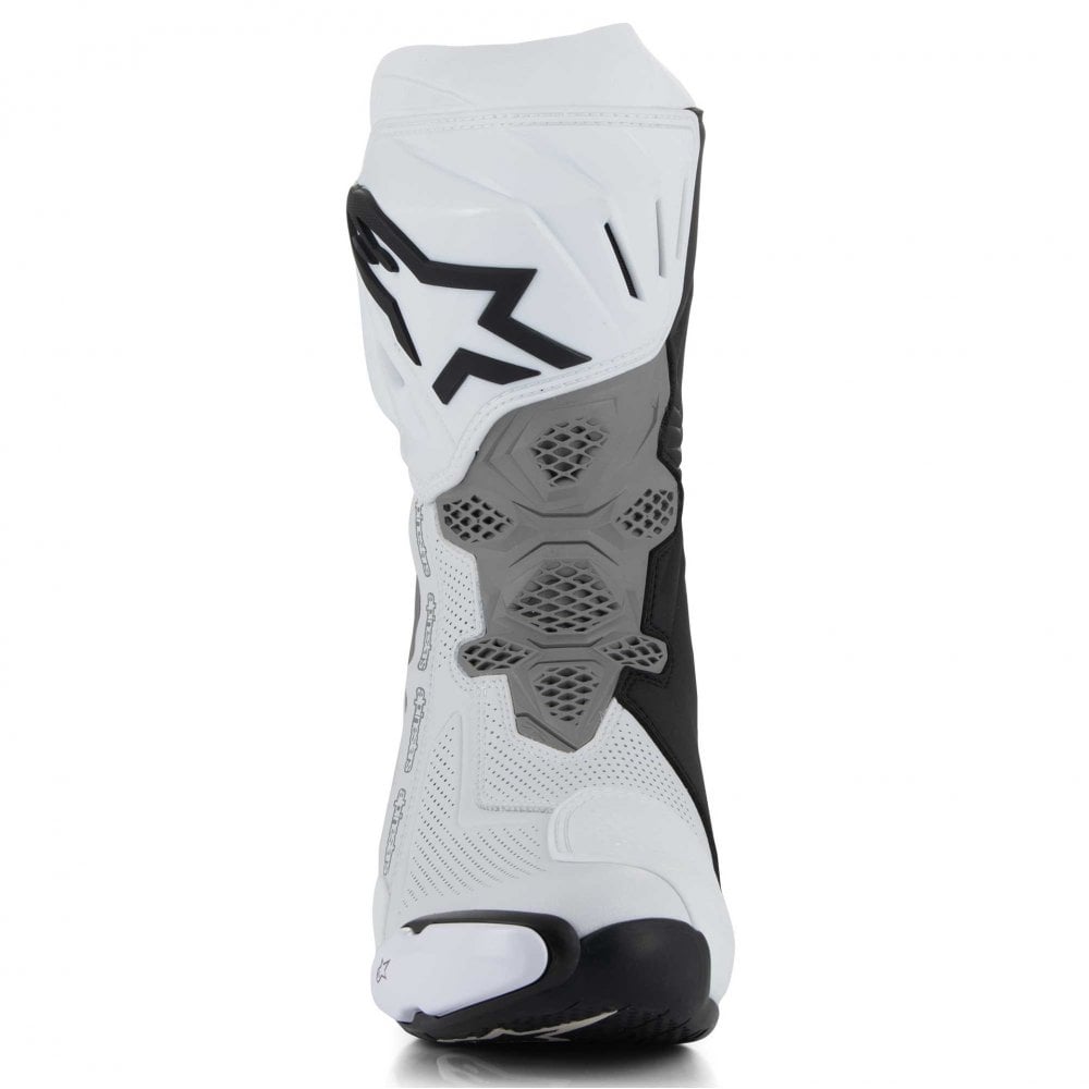 Alpinestars Supertech R VENTED Sports | Race Boots (White/Mid Grey/Black)