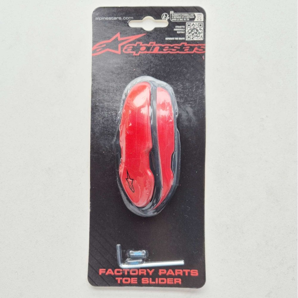 Alpinestars (Boot Spares) Toe Sliders - TPU/Aluminium - Supertech R, SMX Plus, SMX 6, SMX 3, SMX-1R (2015 On) *AS03* (Red)
