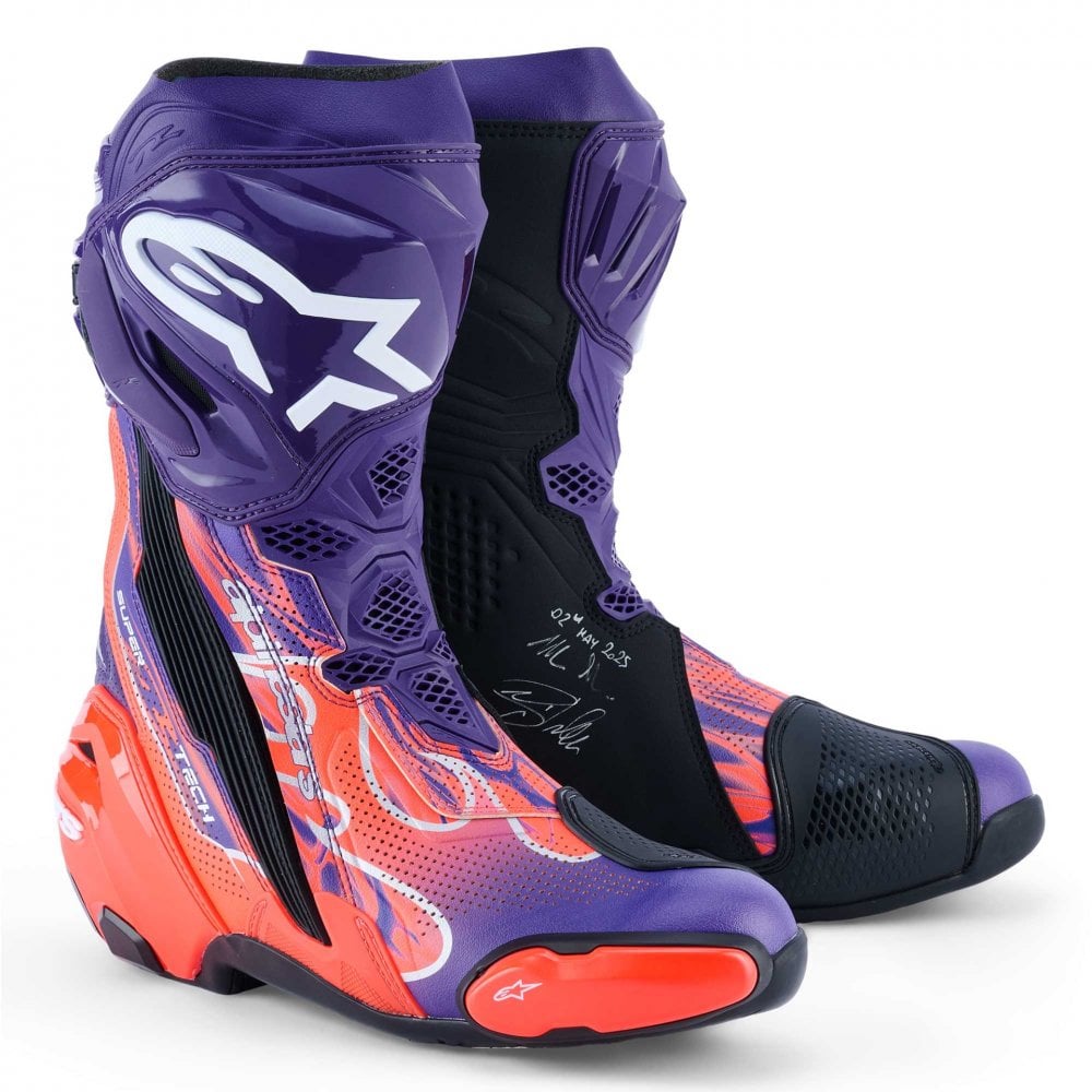 Alpinestars (Limited Edition) Boots - SuperTech R Vented - FLYTE (Purple/Red/White/Black)
