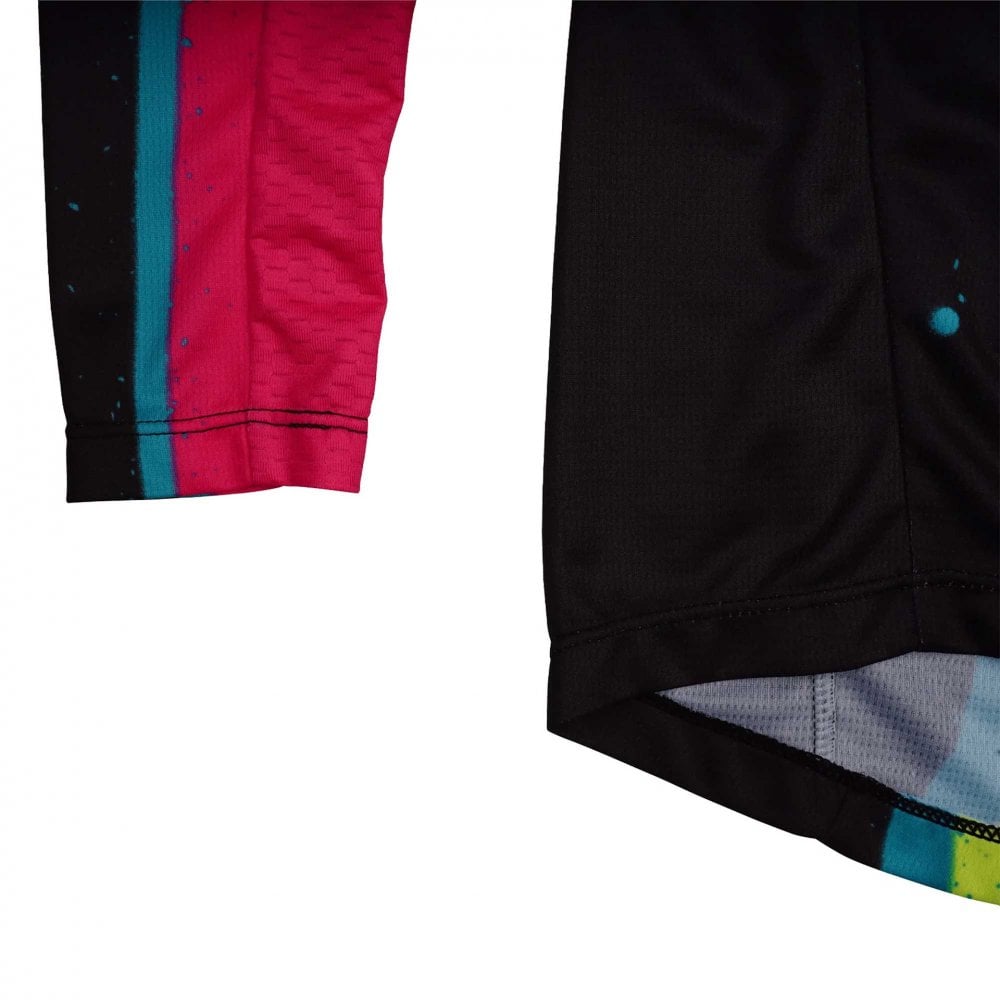 Troy Lee Motocross Kids | Youth Jersey - GP Pro MEMBRANE (Black/Teal/Pink/Glo Yellow)