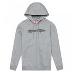 Troy Lee Designs Zip Up Hoodie - SIGNATURE (Grey Heather)