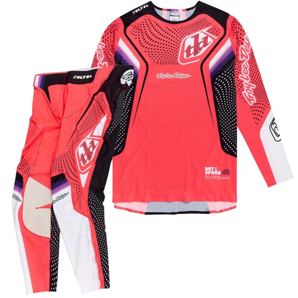 Troy Lee Motocross Jersey & Pant Kit Deal - SE Ultra OPTIC (Red)