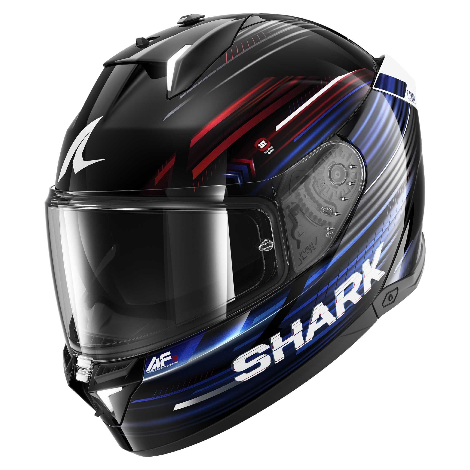 Shark (2026) Helmet - Skwal I3 Light Blur Black/Red/Blue