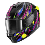 Shark D-Skwal 3 Fawn Helmet (Black/Violet/Yellow)