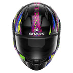 Shark D-Skwal 3 Fawn Helmet (Black/Violet/Yellow)
