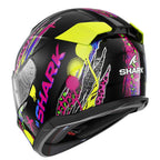 Shark D-Skwal 3 Fawn Helmet (Black/Violet/Yellow)