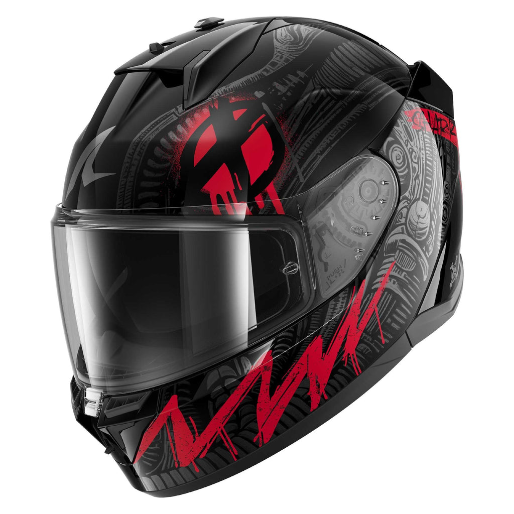 Shark D-Skwal 3 Shiever Helmet (Black/Anthracite/Red)