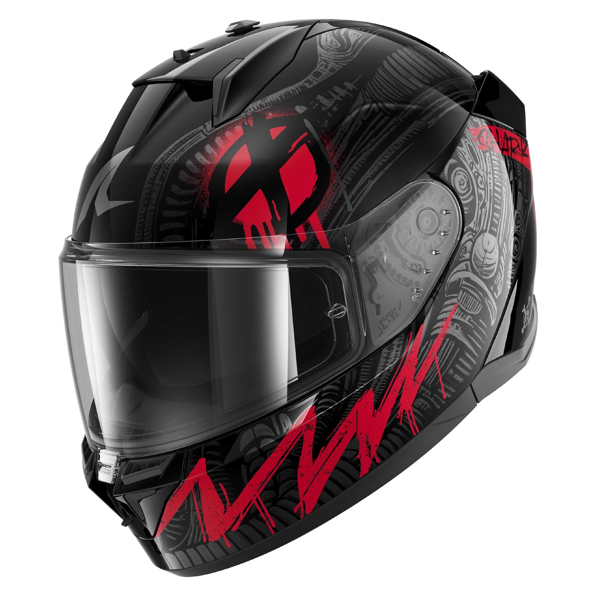 Shark (2026) Helmet - D-Skwal 3 Shiever Black/Anthracite/Red