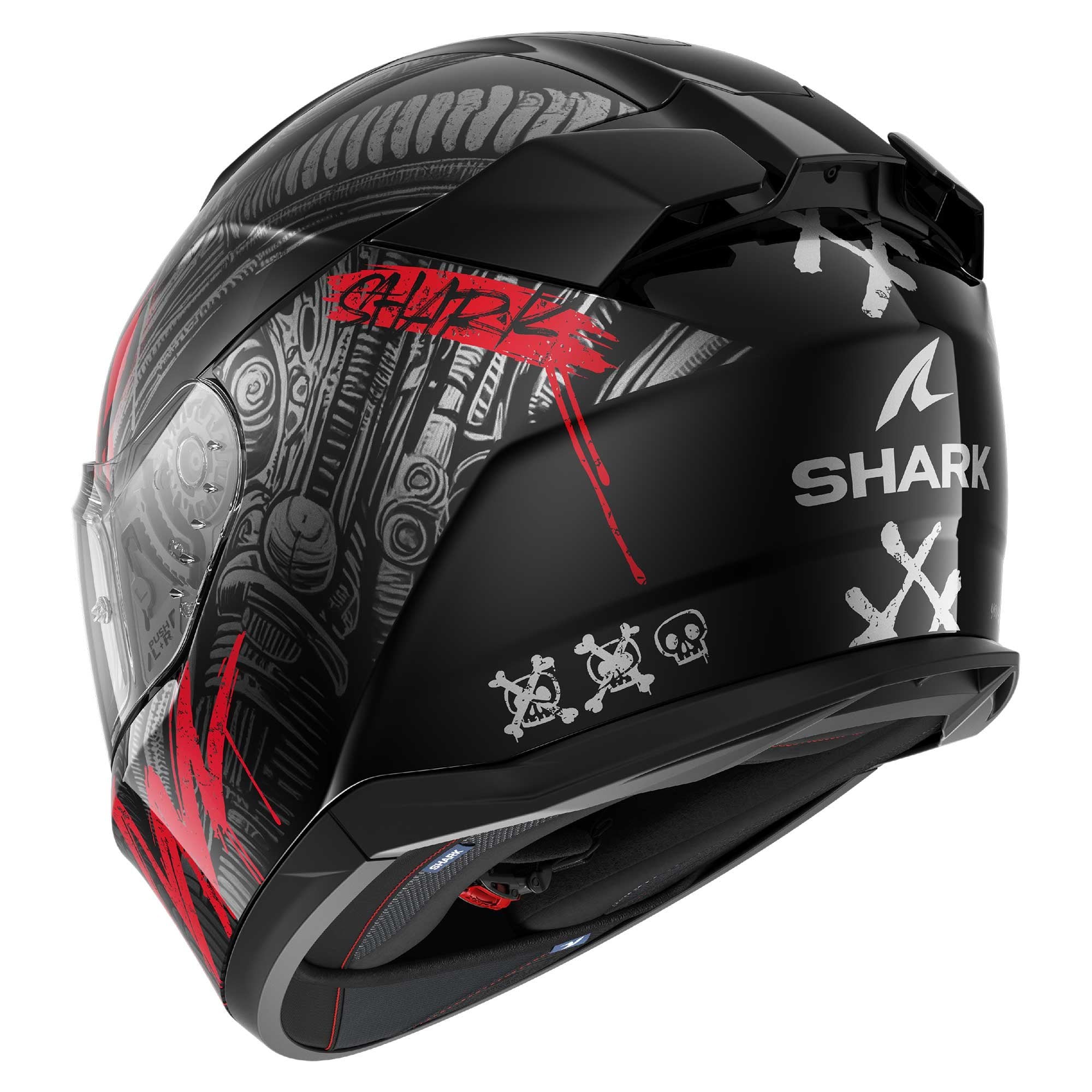 Shark (2026) Helmet - D-Skwal 3 Shiever Black/Anthracite/Red