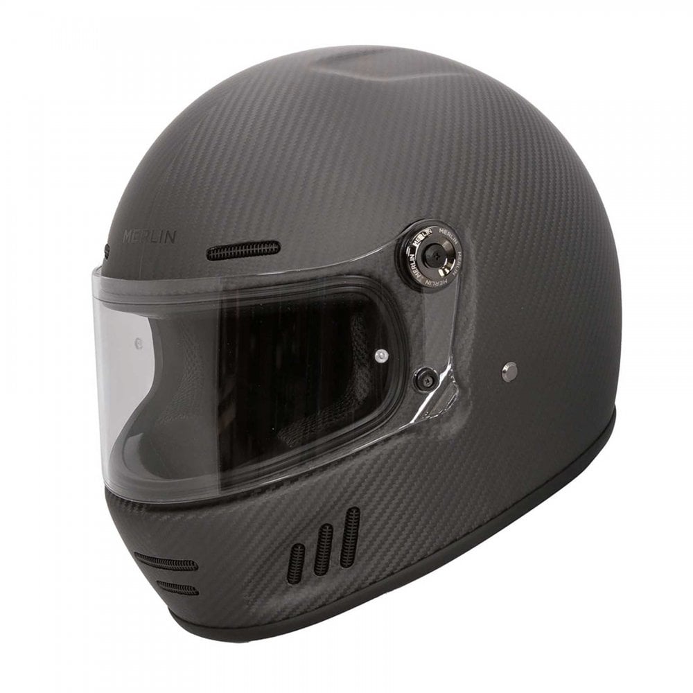Merlin (2025) Full Face Helmet - Revival - Carbon (Black)