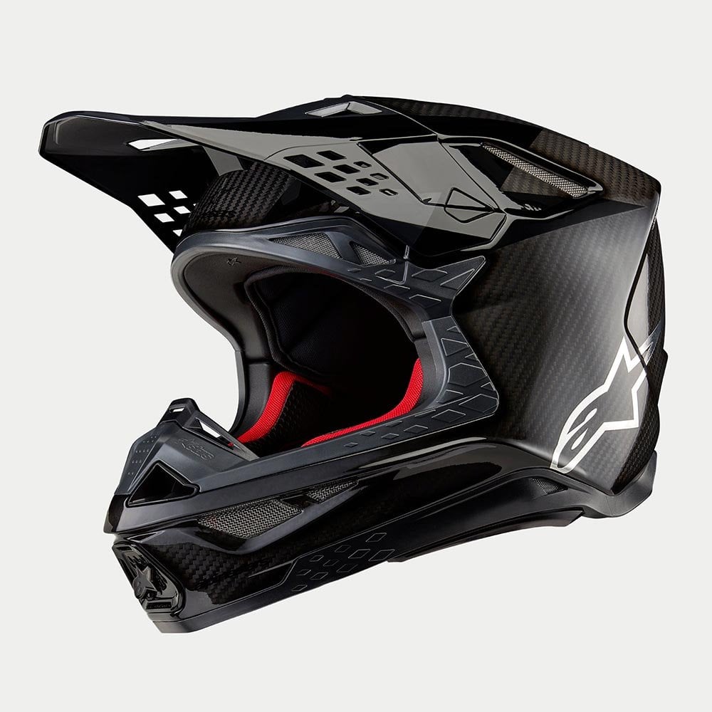 Alpinestars S-M10 MX Helmet - FAME (Black Carbon Matt & Gloss)