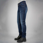 Bull-It Women's Harrier (AA) Slim Motorcycle Jeans (Blue) Regular Leg