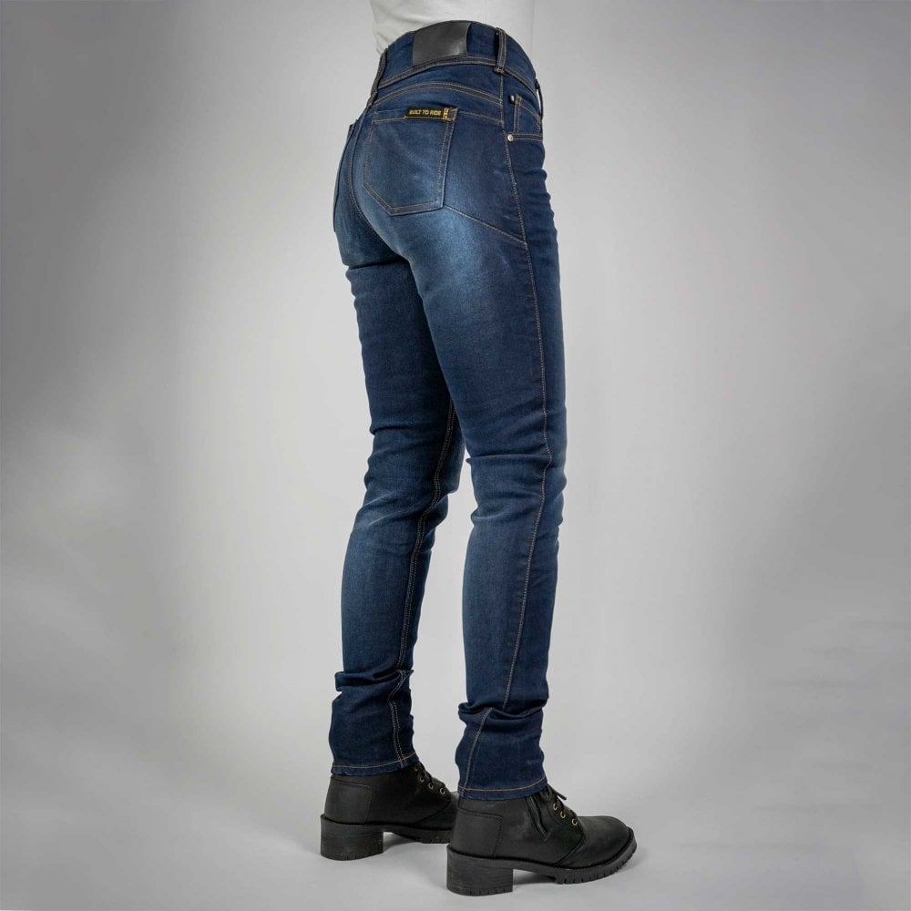 Bull-It Women's Harrier (AA) Slim Motorcycle Jeans (Blue) Regular Leg