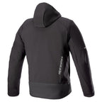 Alpinestars Neo Waterproof Hoodie Motorcycle Softshell Jacket (Black/Black)