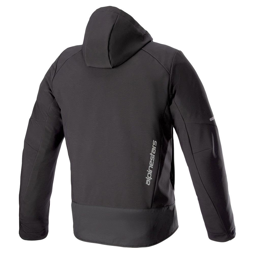Alpinestars Neo Waterproof Hoodie Motorcycle Softshell Jacket (Black/Black)