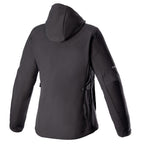 Alpinestars Women's Neo WP Hoodie Motorcycle Softshell Jacket (Black/Black)