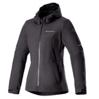Alpinestars Women's Neo WP Hoodie Motorcycle Softshell Jacket (Black/Black)