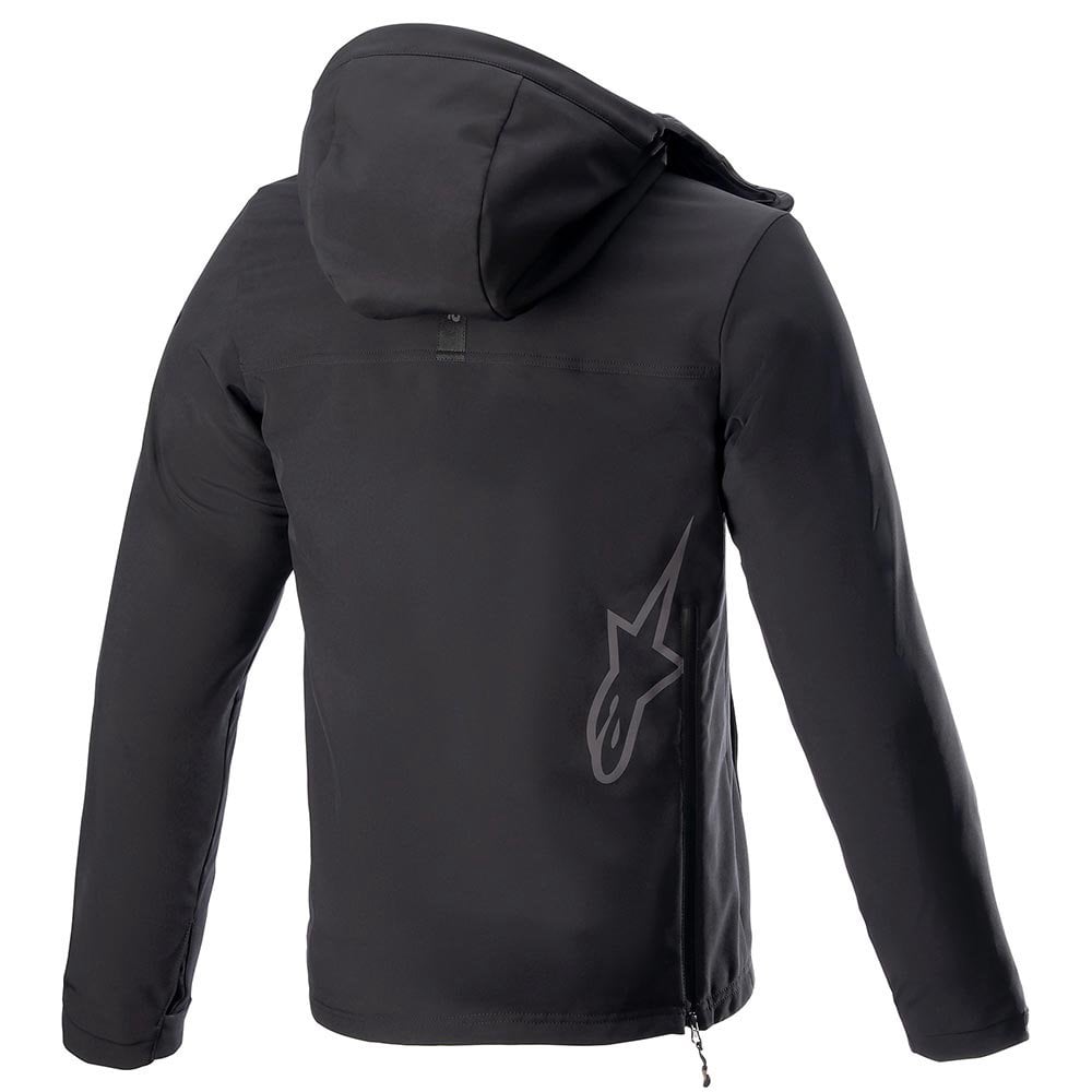 Alpinestars Sherpa Hoodie Motorcycle Urban Softshell Jacket (Black Reflective)
