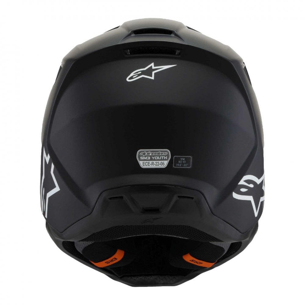 Alpinestars (MX26) Youth Helmet - S-M3 Solid ECE06 (Black Matt)