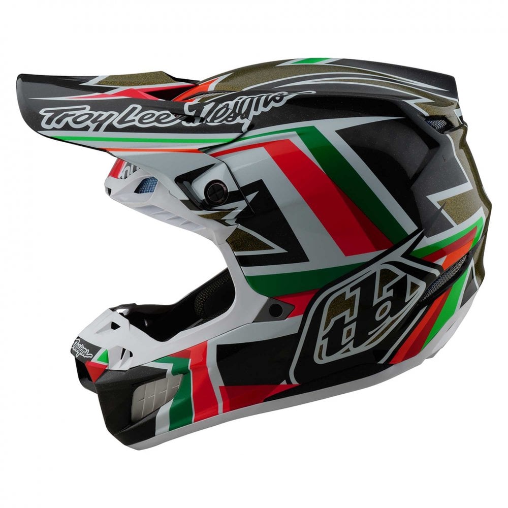 Troy Lee Motocross Helmet - SE5 Carbon MIPS - Labyrinth (Black/Multi)