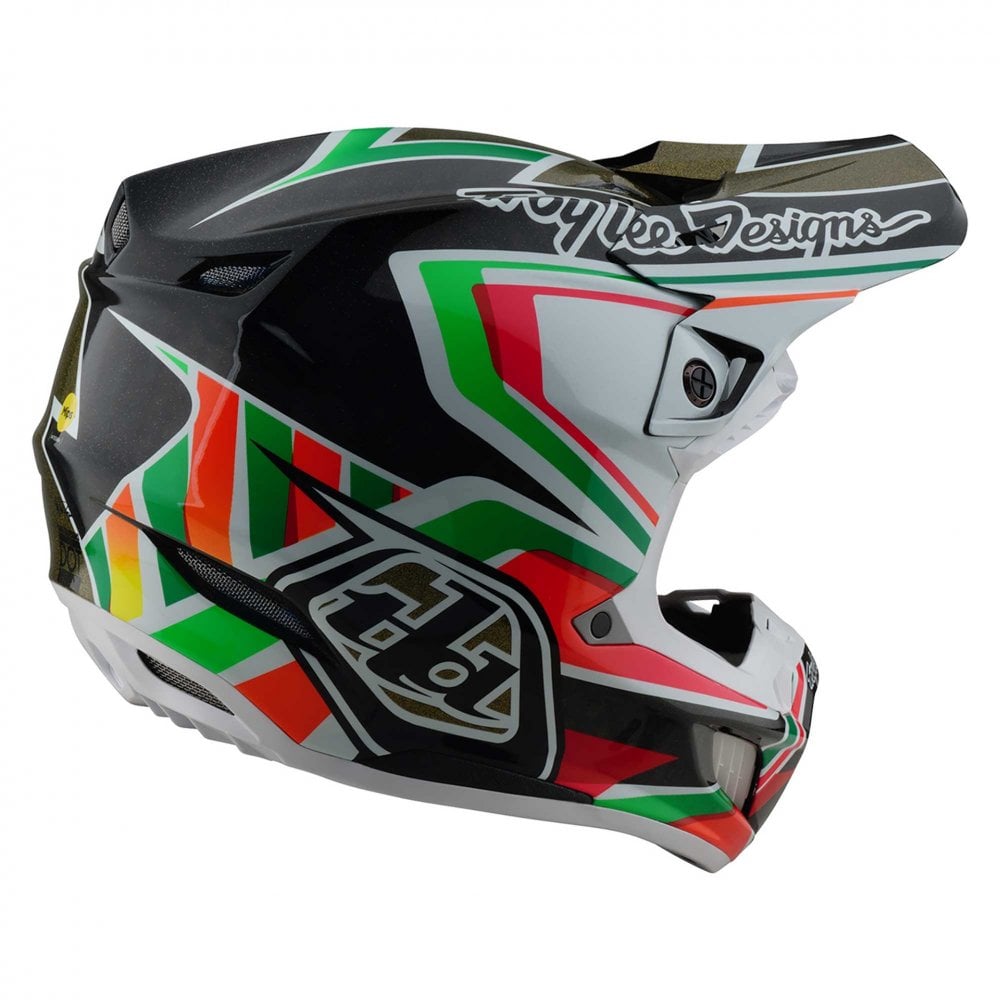 Troy Lee Motocross Helmet - SE5 Carbon MIPS - Labyrinth (Black/Multi)