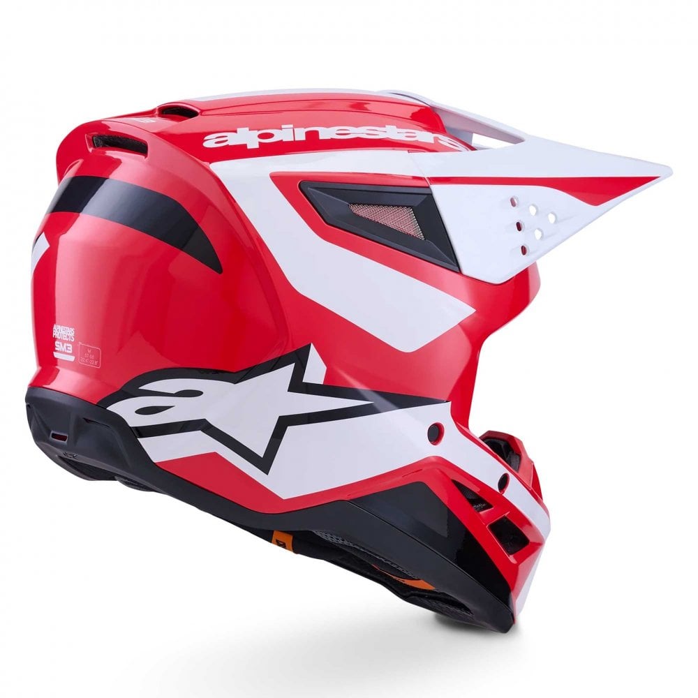 Alpinestars (MX26) MX Helmet - S-M3 HEAT (Red/White/Black Gloss)