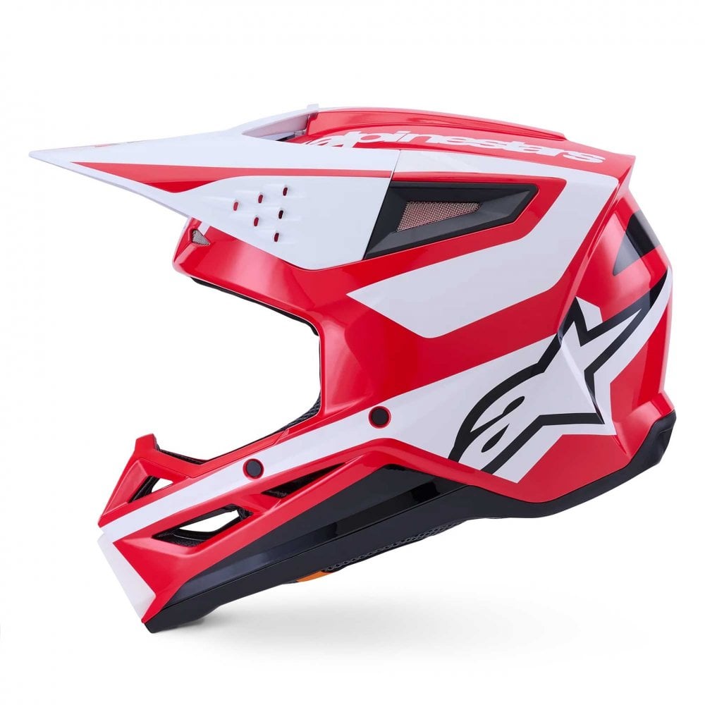 Alpinestars (MX26) MX Helmet - S-M3 HEAT (Red/White/Black Gloss)