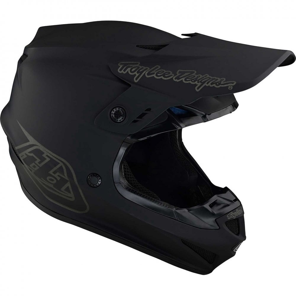Troy Lee Motocross Youth Helmet - GP MONO (Black)