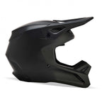 FOX Racing Youth V1 Solid MX Helmet (Matte Black)
