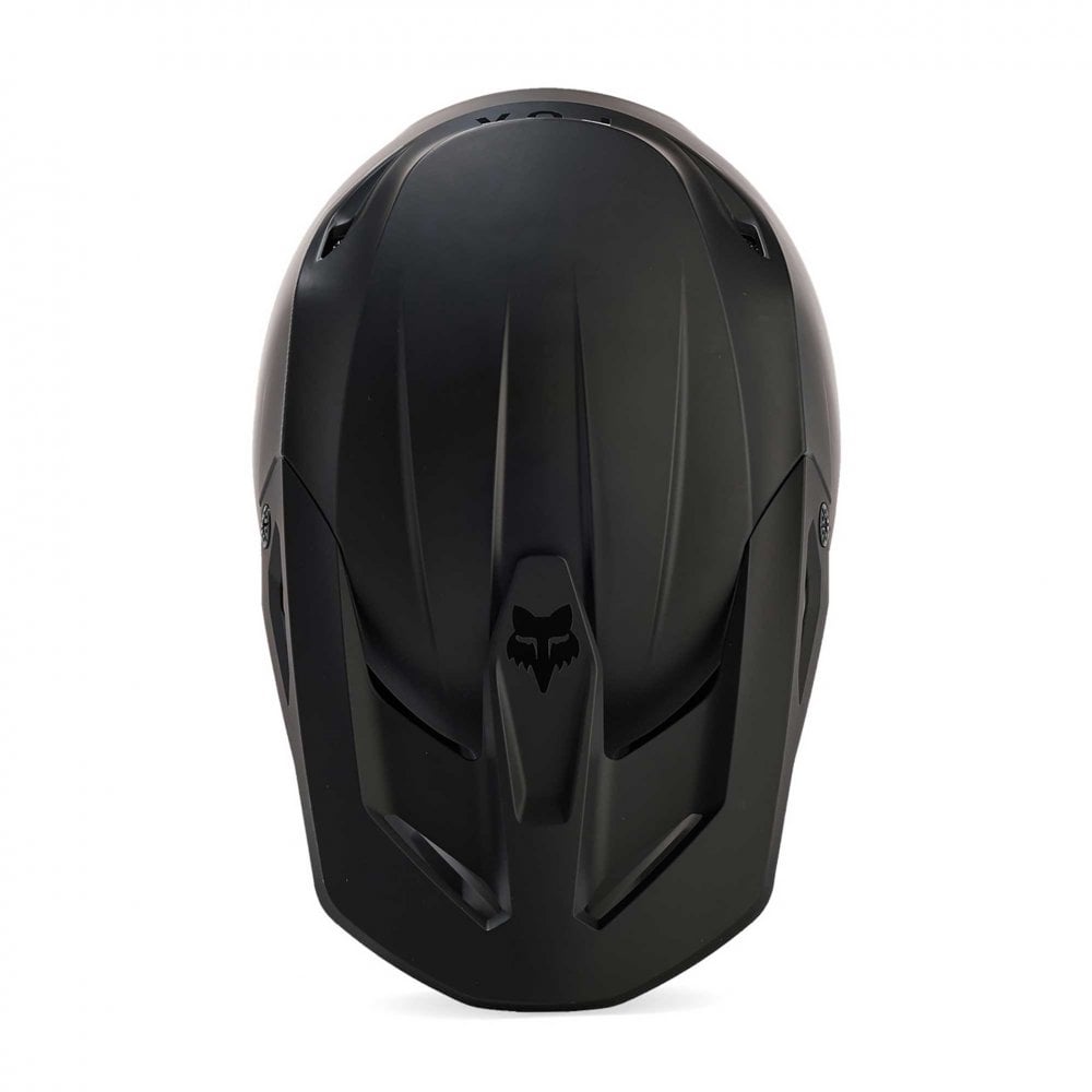 FOX Racing MX Youth Helmet - V1 PLAIN (Matte Black)