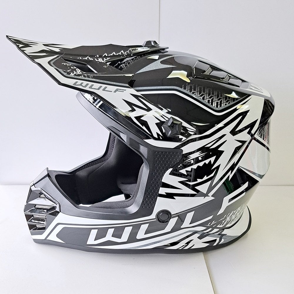 Wulfsport (MX25) Helmet - Youth - AIR-X - Black/White