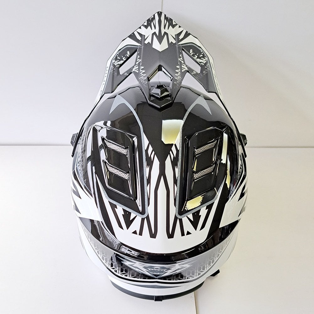 Wulfsport (MX25) Helmet - Youth - AIR-X - Black/White