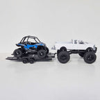 New Ray Toys - 1:32 - Truck - White Chevrolet Pick-Up w/Trailer & Polaris