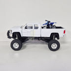 New Ray Toys - 1:32 - Truck - White Chevrolet Pick-Up w/YZ125