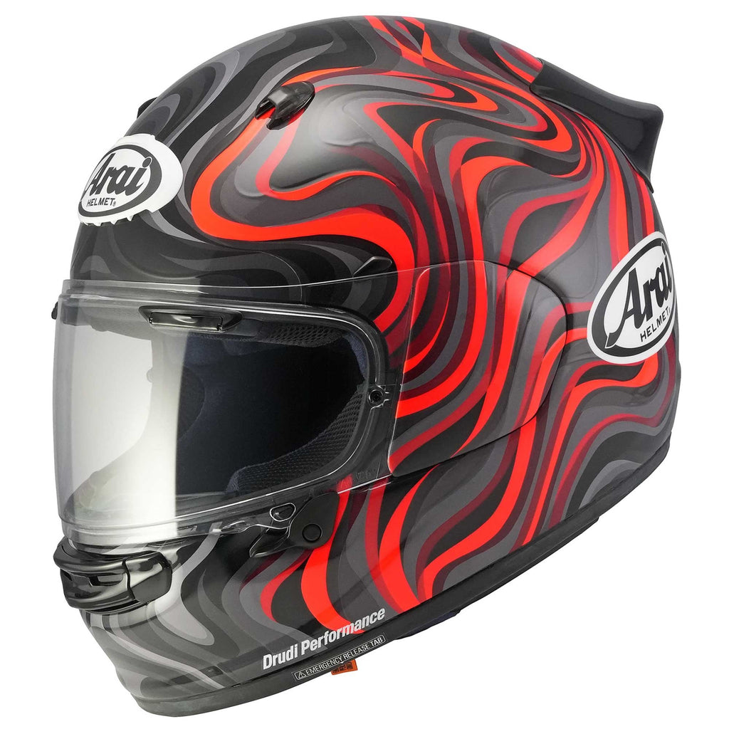 Arai (2026) Helmet - Quantic - Swirl - Red
