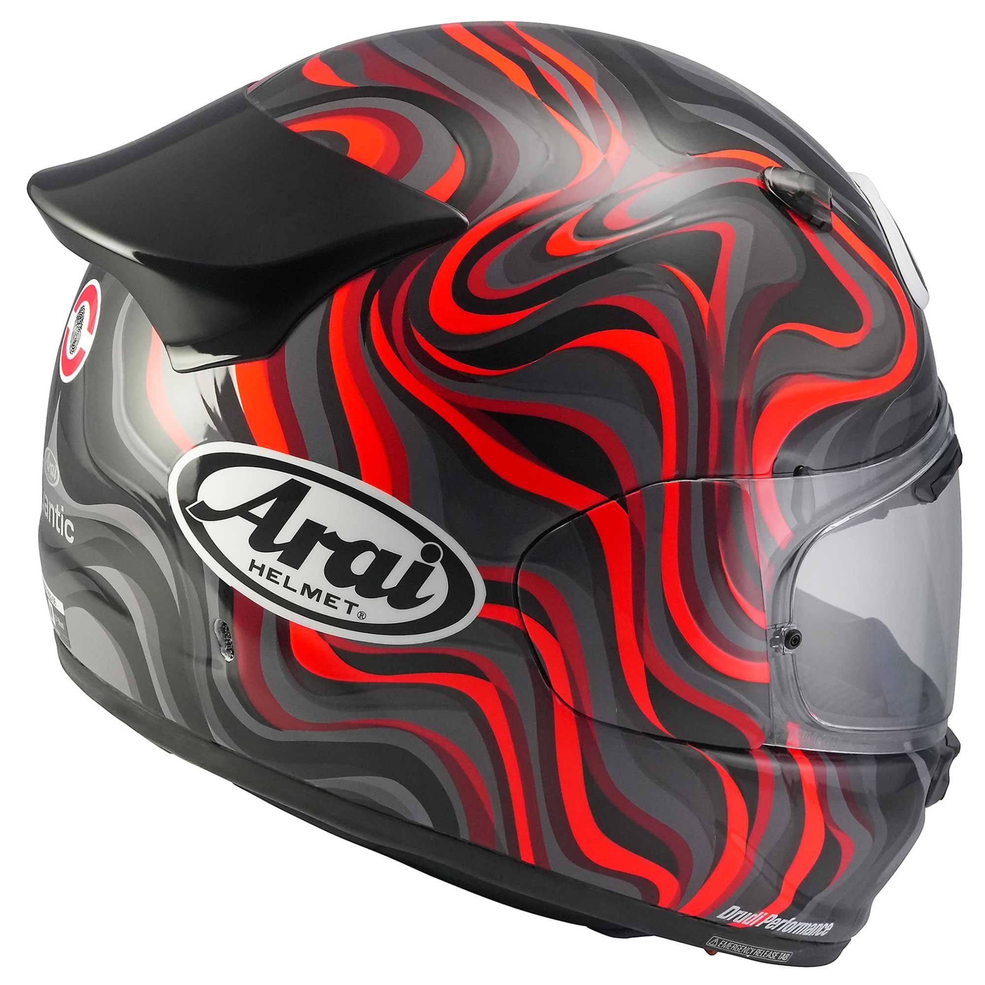 Arai (2026) Helmet - Quantic - Swirl - Red