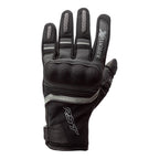 RST Motorcycle Touring Leather Short Glovess - Adventure X  CE (Black / Black)
