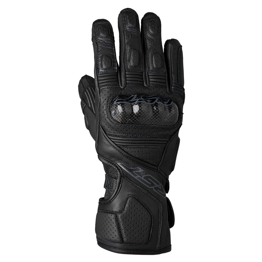 RST Motorcycle Road | Sports Leather Gloves - Fulcrum CE (Black/Black)
