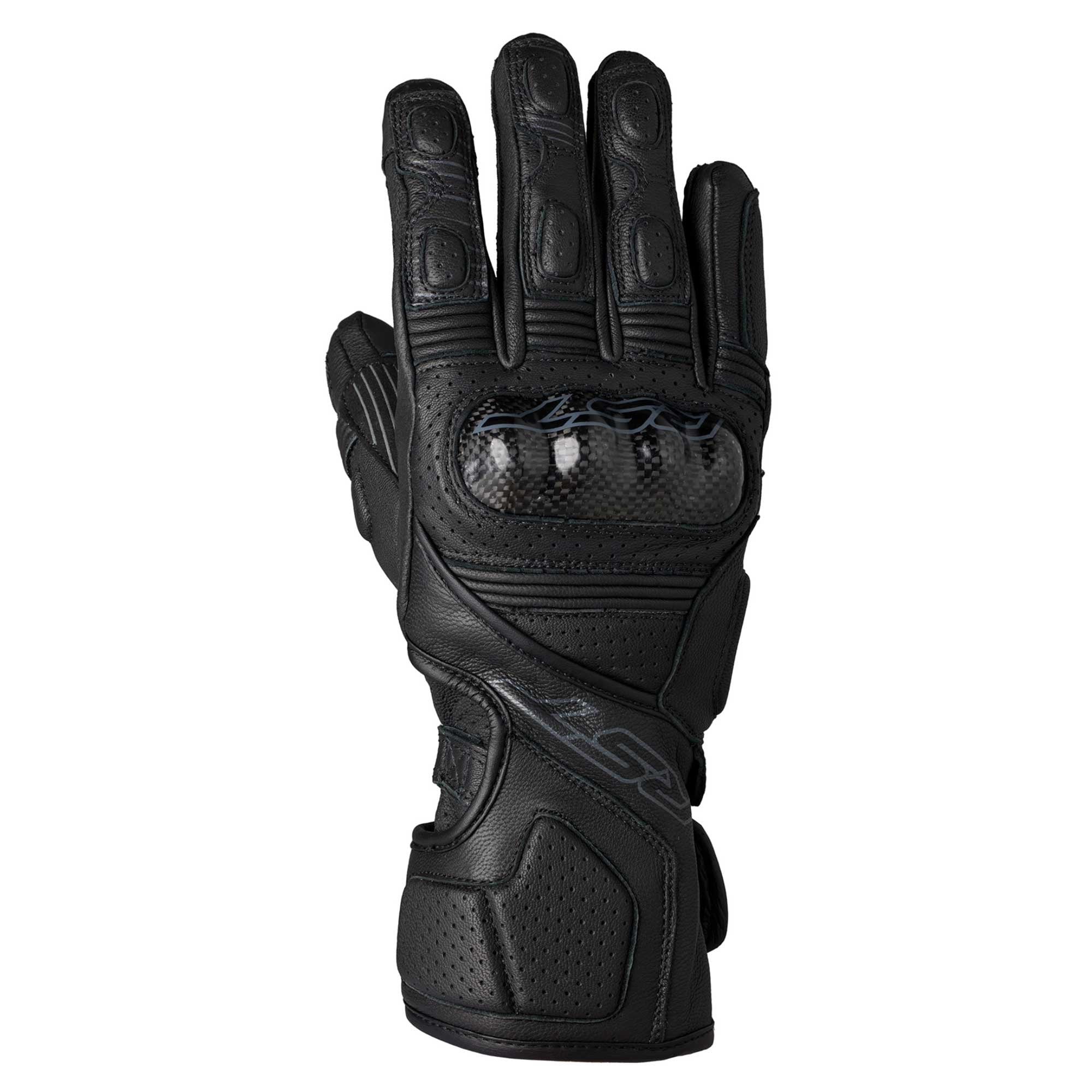 RST Motorcycle Road | Sports Leather Gloves - Fulcrum CE (Black/Black)