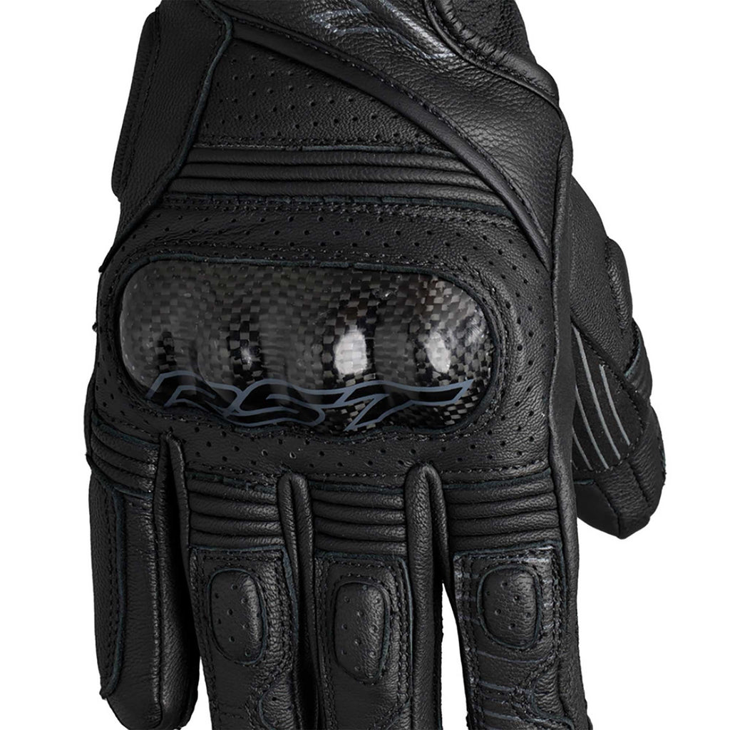 RST Motorcycle Road | Sports Leather Gloves - Fulcrum CE (Black/Black)