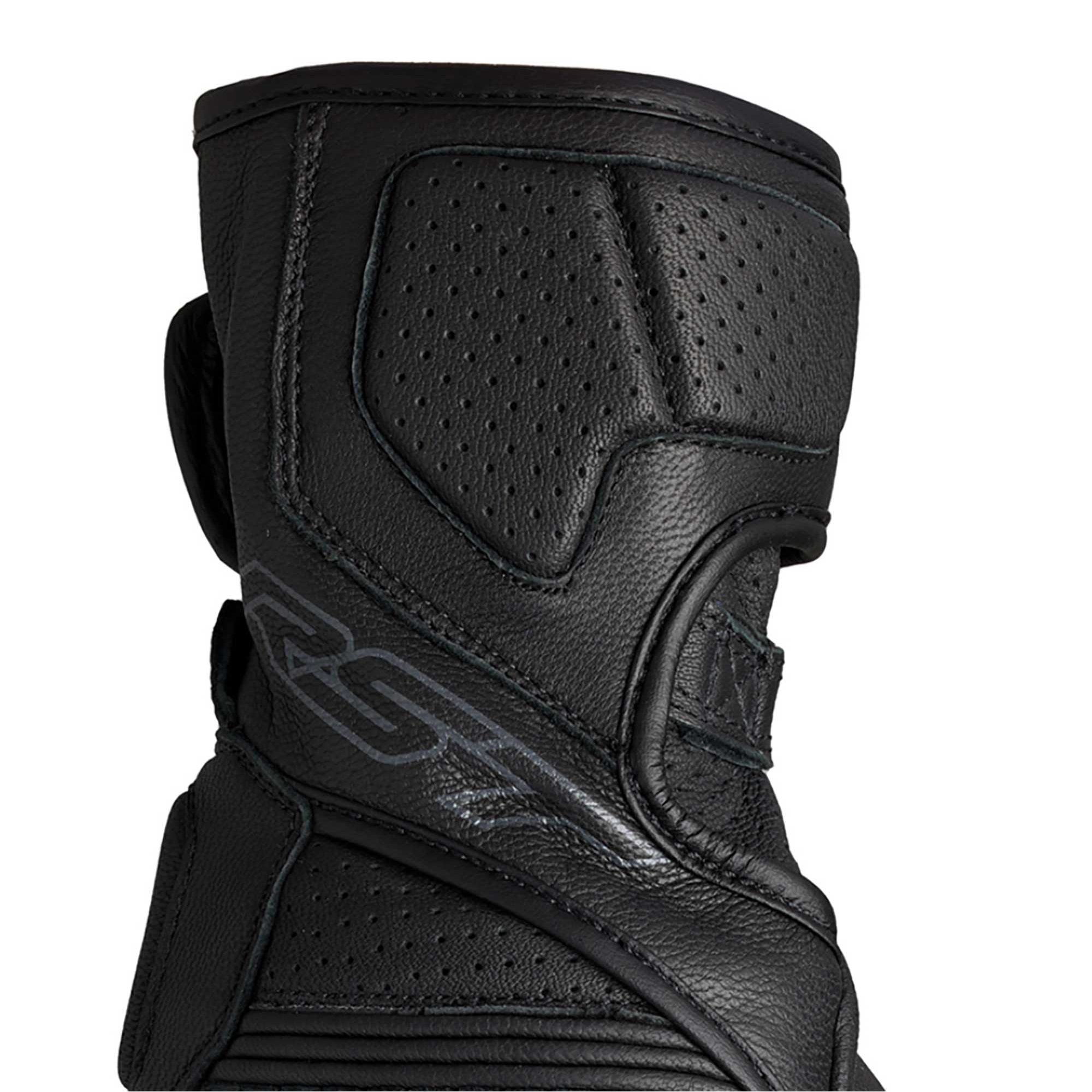RST Motorcycle Road | Sports Leather Gloves - Fulcrum CE (Black/Black)